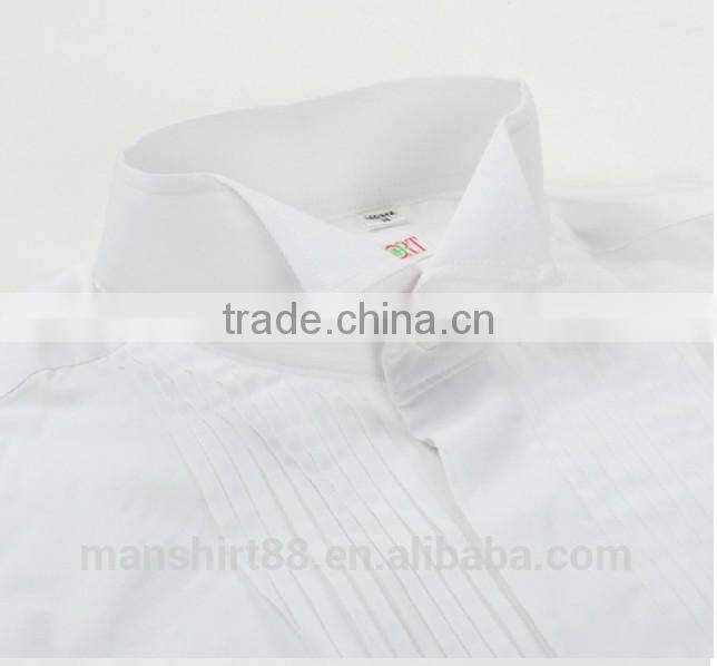 party wear french cuff wing collar tuxedo shirt