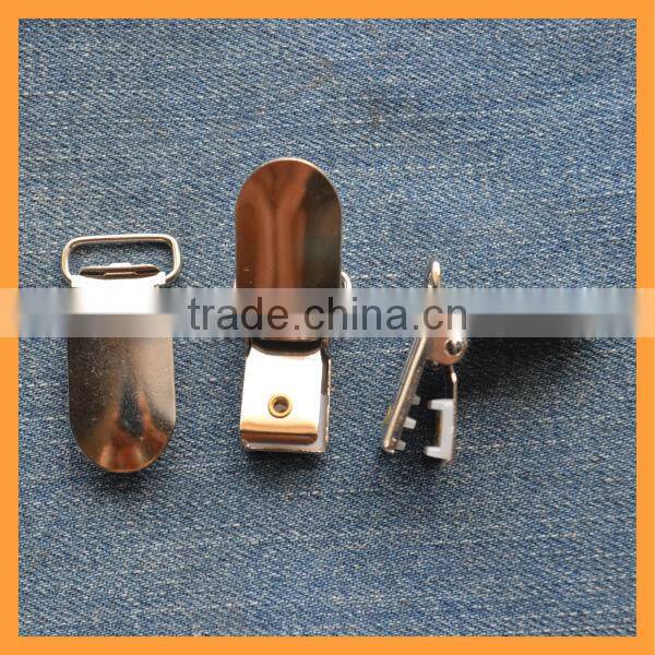 Duckbill metal brace garment clips with different shape and size