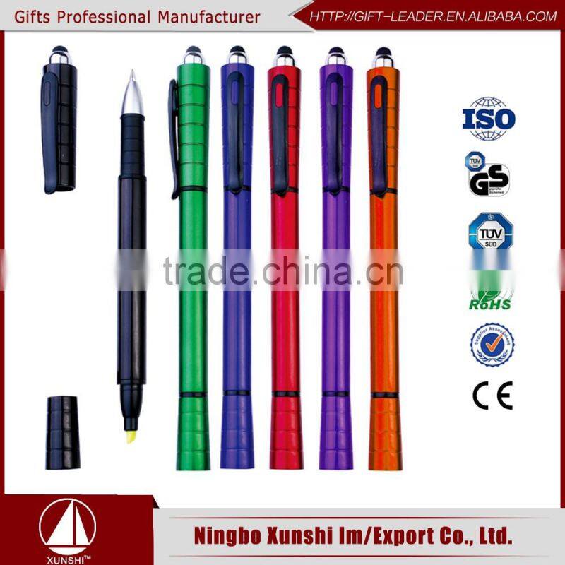 Custom stylus plastic ball pen new products 2016