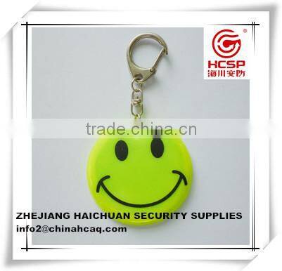 Fashion yellow smile face Reflective Keychain