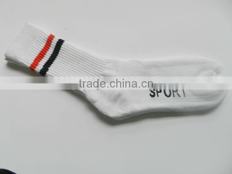 3 pack men wholesale white cotton sport socks