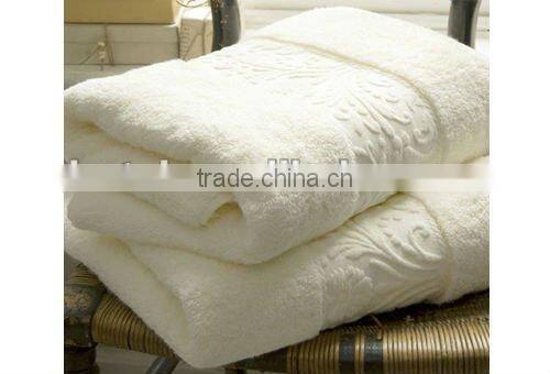 hotel white jacquard towel, bath towel, hand towel