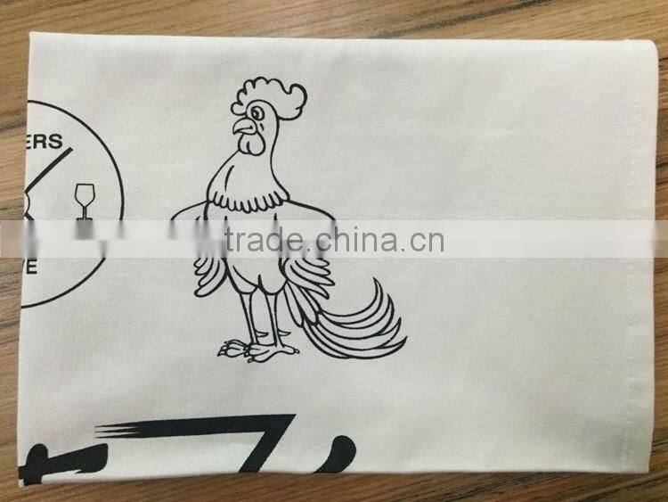 100% cotton high quality health print kitchen towel and tea towel