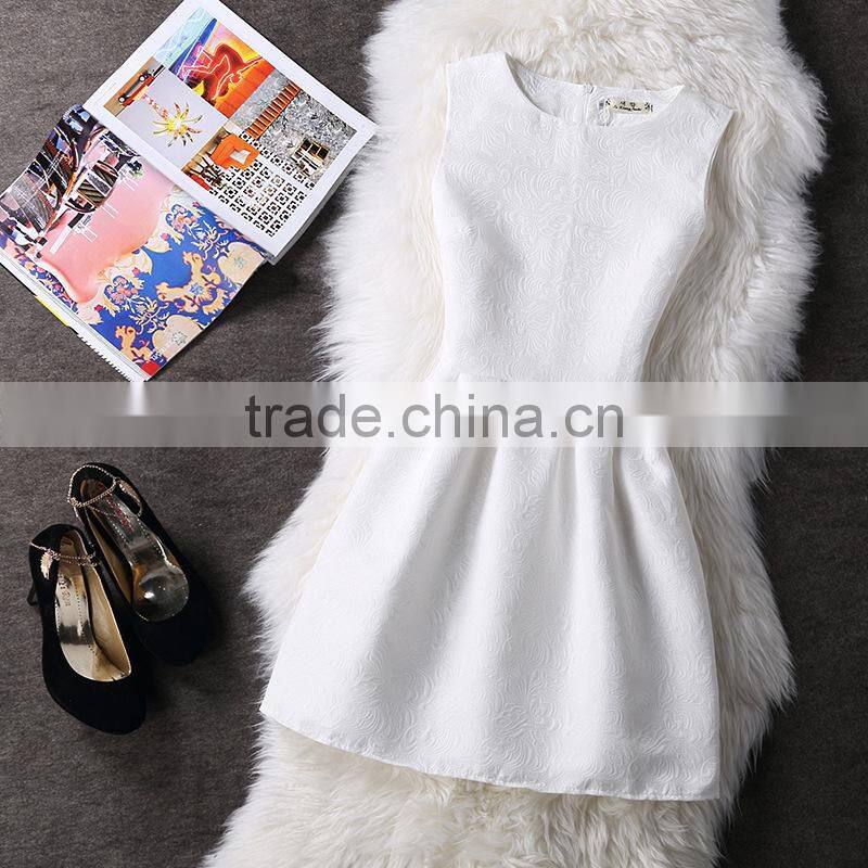 pink solid color printed A line dress/sym rose multi design sleeveless A line dress skirt