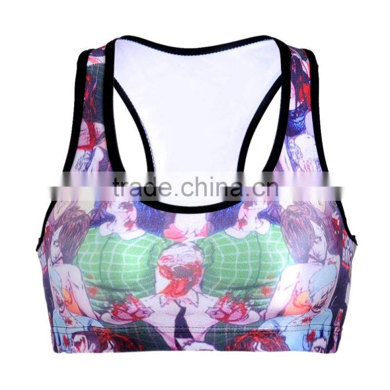 2015 Oeko Comfortable Quick Dry Breathable for women fitness wear Lady's Sports Bra S131-47