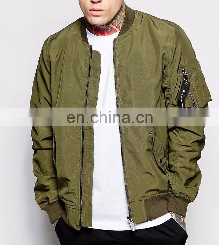 unisex classic bomber jacket high quality jacket
