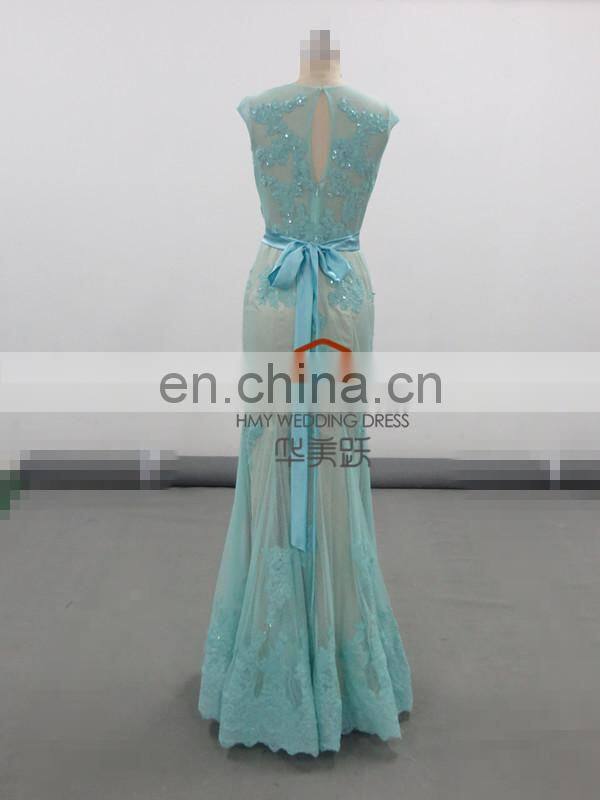 Turquoise Mermaid Homecoming Dresses HMY-D296 Floor Length Prom Free Prom Dresses