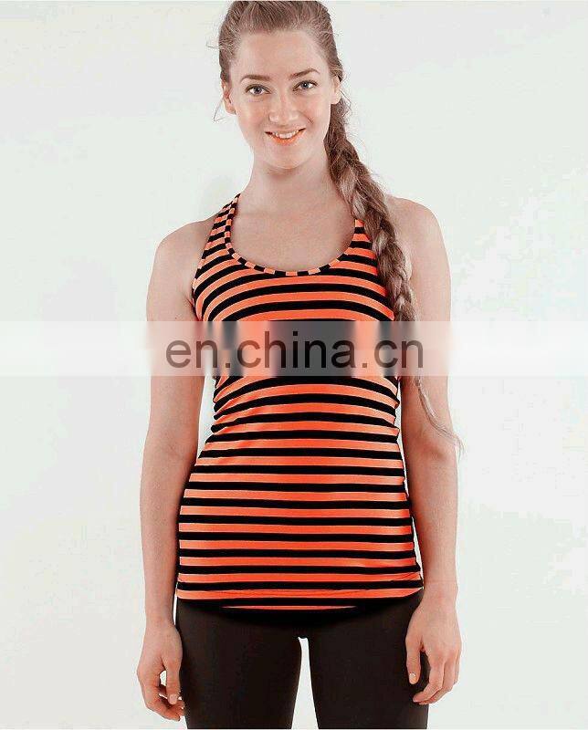 Simple design woman's white gym tops