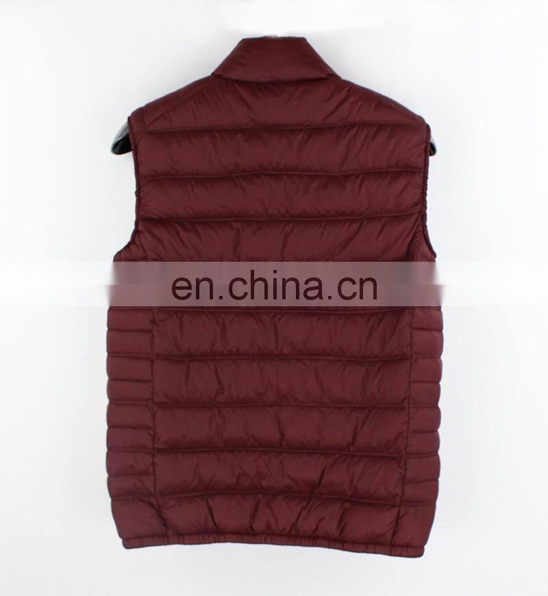 Popular Nylon material Winter Mens waistcoat,low price padded vest .