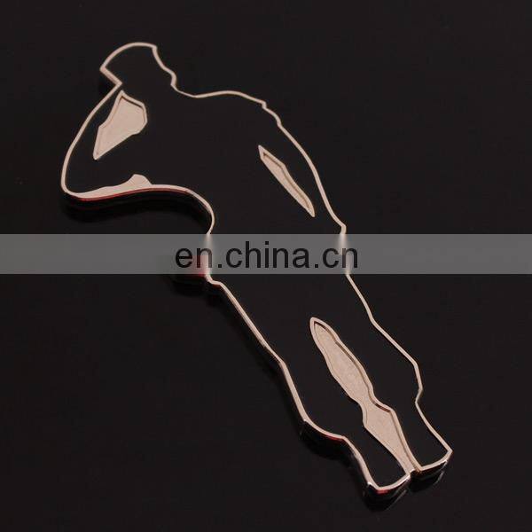 custom character shape metal bottle opener