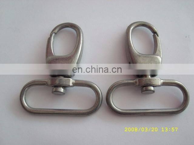 Wholesale 20mm size lead-free free sample custom metal snap hook for handbag handle