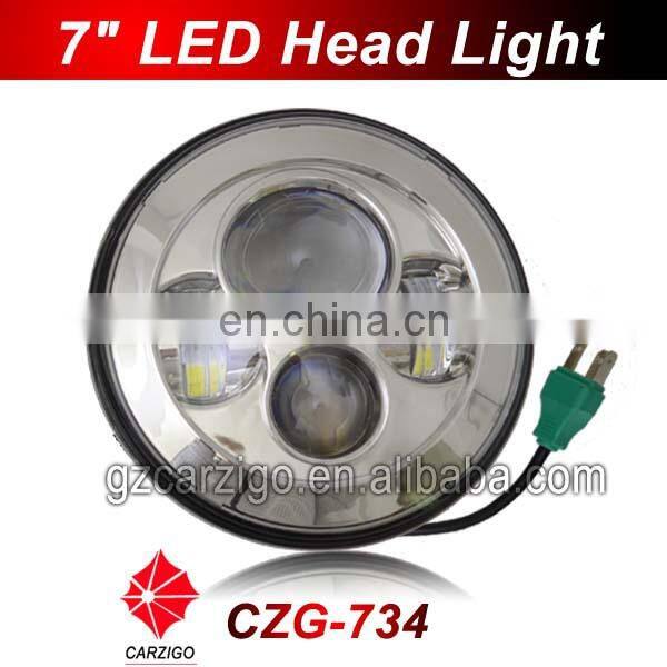 Hi/Lo beam waterproof USA chip Sealed Beam 12v 24w 5x7" Square Led Headlights for truck heavy duty motorcycle auto parts