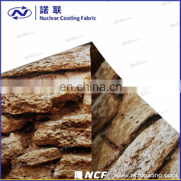 Waterproof plain printed pvc coated polyester fabric