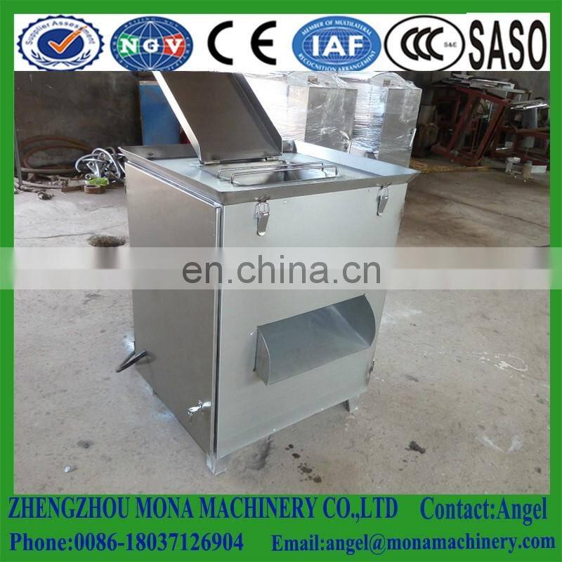 fish filleting making machine cutting fish into 3 sections