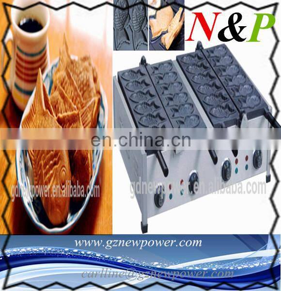 new products !china supplier 24 pieces Nontick Korea waffle make fish shapes machine