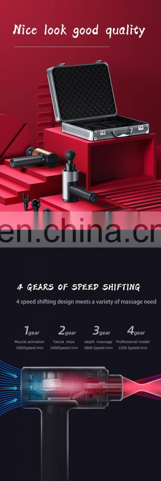 Amazon best selling 2020 percussion gun handheld mini fascia massage gun