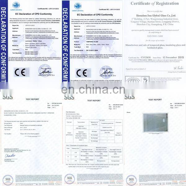 China best quality safety skylight tempered laminated glass prices m2