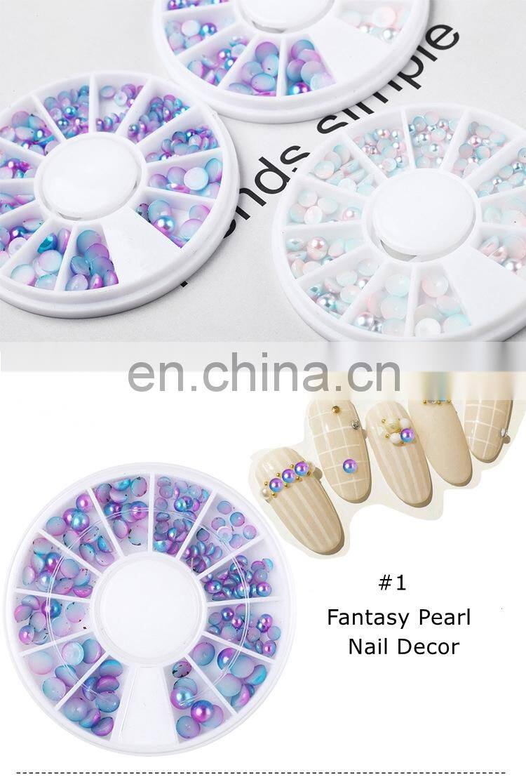 Best selling pearl beads nail art pearls with Fast delivery