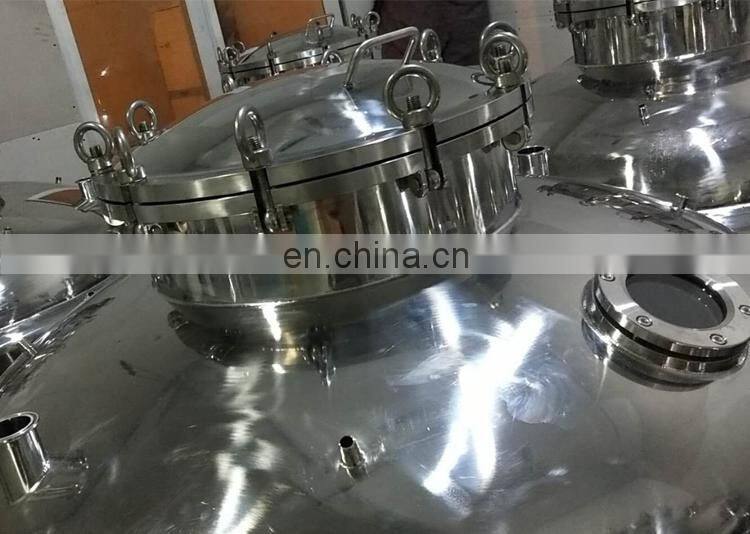 Customized stainless steel reaction vessel pressurized jacketed extraction tank used for herb extraction in hemp farm