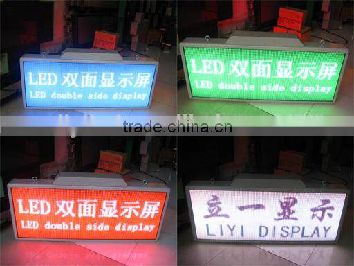 P5 P6 P7.62 P10 P16 P20 SMD outdoor double sided two faces full color programmable led moving sign xxx movies