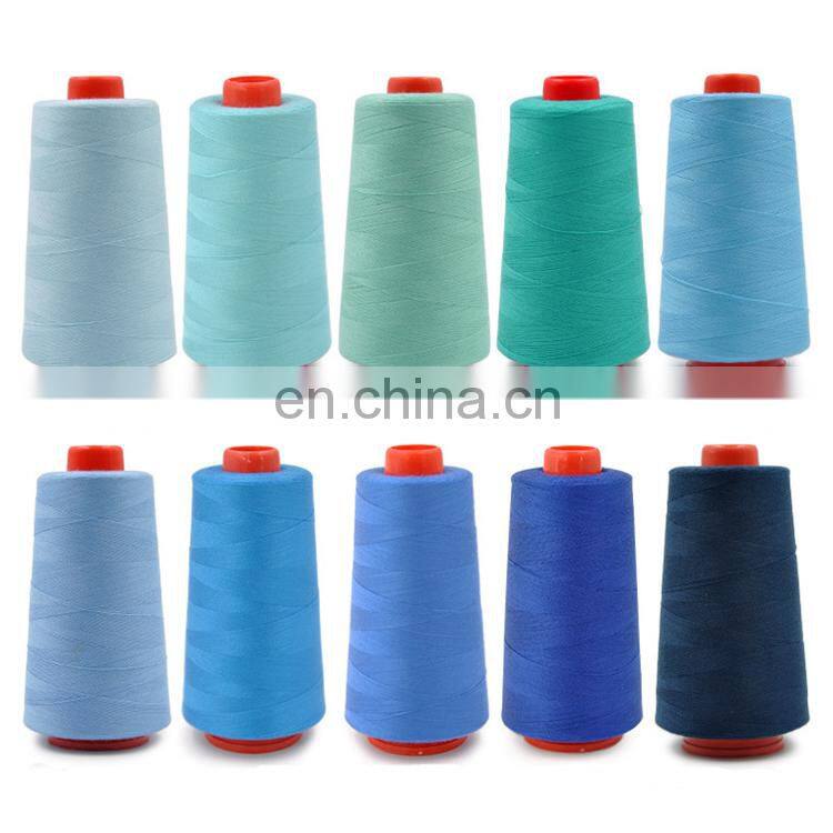 Textile Use 5000yds Good Quality Fastness 40 2 polyester sewing thread
