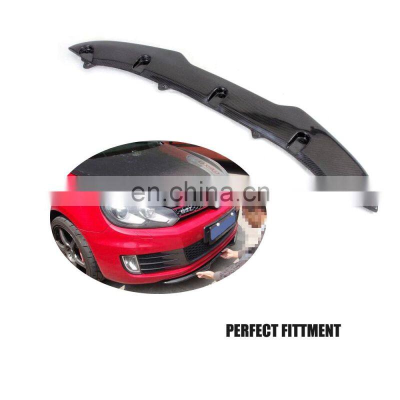 Carbon Front Bumper Lip for VW Golf VI MK6 GTI Hatchback 10-13