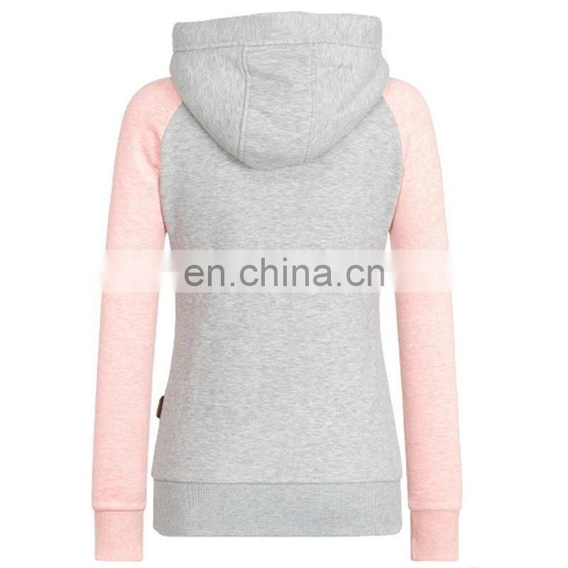Factory custom women's spring and autumn long-sleeved casual sports hooded zipper start sweater jacket women S-5XL