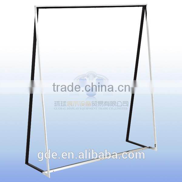 Stainless steel garment display rack