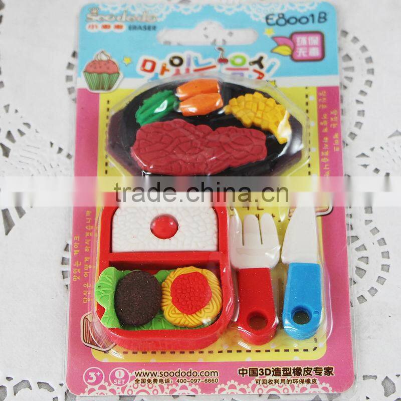 Hotselling blister card fancy eraser