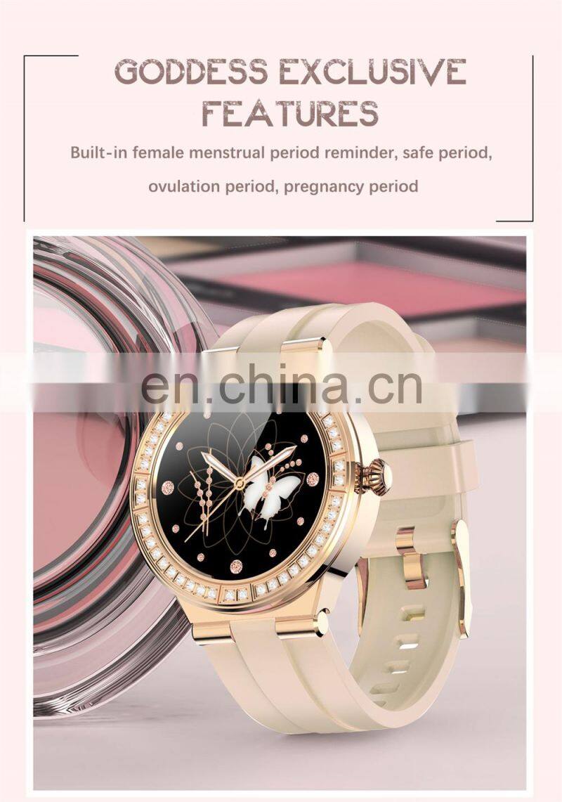 LIGE BW0323 Women Smartwatch For Android Ios Waterproof Heart Rate Fitness Wristwatch Exercise Smart Watch