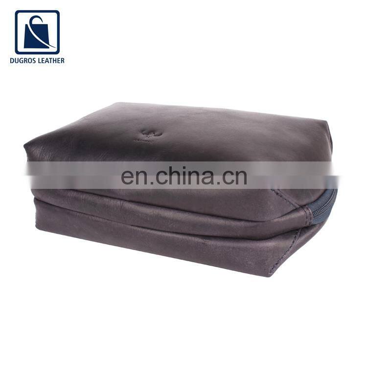 High Quality Best Selling Water Proof Lining Material Genuine Leather Toiletry Bag from Trusted Indian Exporter