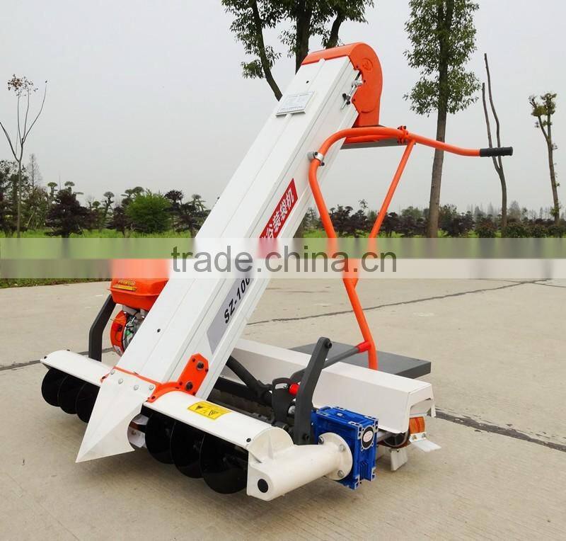 Farm use automatic hand push type cereal rice collection and bagging machine