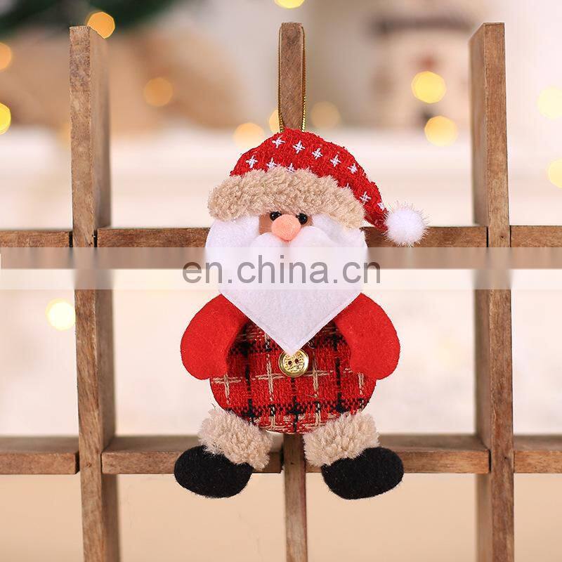 2022 Happy New Year Christmas Ornaments 2022 Xmas Gift Santa Claus Snowman Tree Pendant Doll Hang Decorations for Home