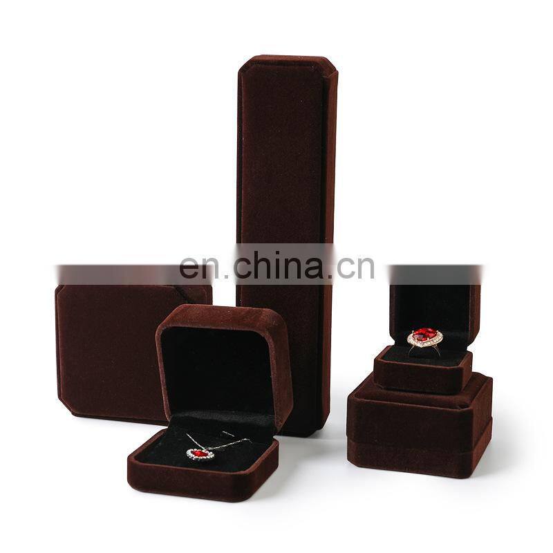 Jewelry Storage Boxes Presentation Necklace Pendant Jewelry Box Velvet Case Earrings Display Box 10*7*4.5cm