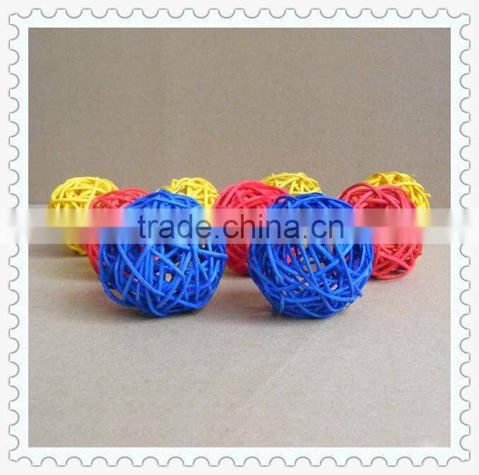 weaving white wicker rattan ball for decoration