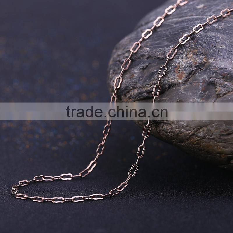 Coffee Gold Plated decorative Long Chain link chain jewelry chain necklace