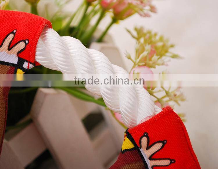 Wholesale Good quality durabale colorful canvas duck frog and squirrel animal printed dog frisbee