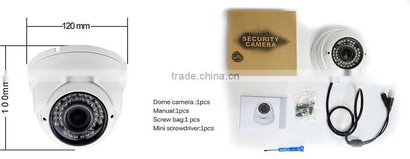 1080P ir distance 40 meter dome camera support IP66 2.8-12mm varifocal lens 2.0MP TVI CCTV camera