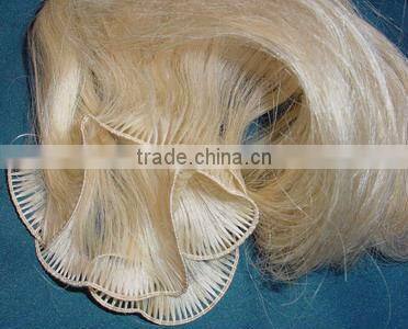 17" 44cm hand tied remy human hair weft