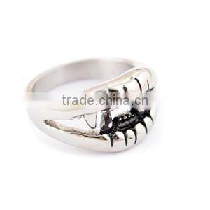 alibaba china manufacturer silver vampire teeth rings birthday gift