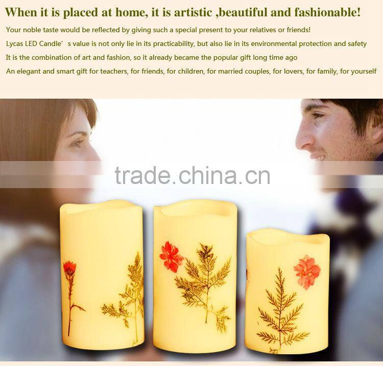 Reative soy wax candle gift set wholesale, wax LED candle, flameless LED candles