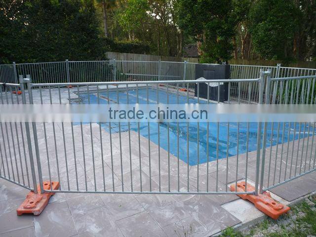 Galvanized temporary movable pool fence