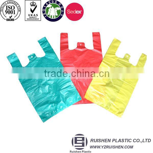 Striped HDPE Material T-shirt Packing Bag