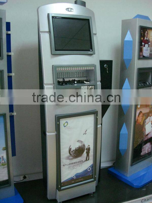 Internet-connected Cell Phone Charging Kiosk