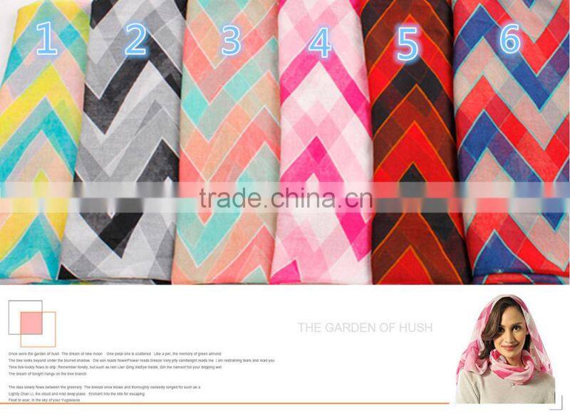 America and Canada Hot Fashion Popular Series Ladies Waved Neck Warmer Infinity Scarf