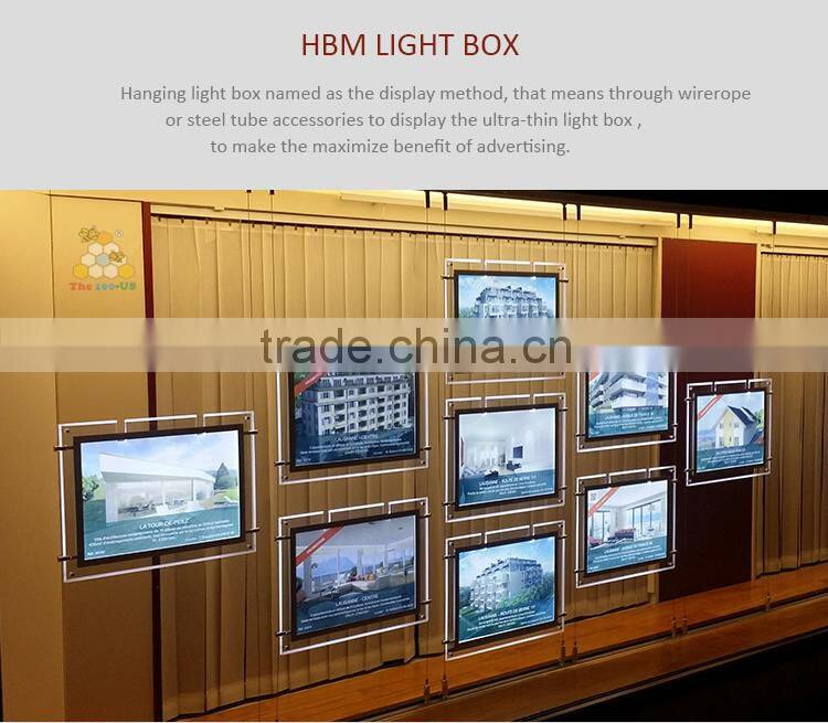 Double side window light box for Real Estate