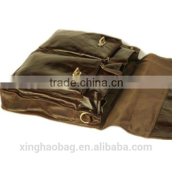2014 men leather briefcase business portfolio briefcase