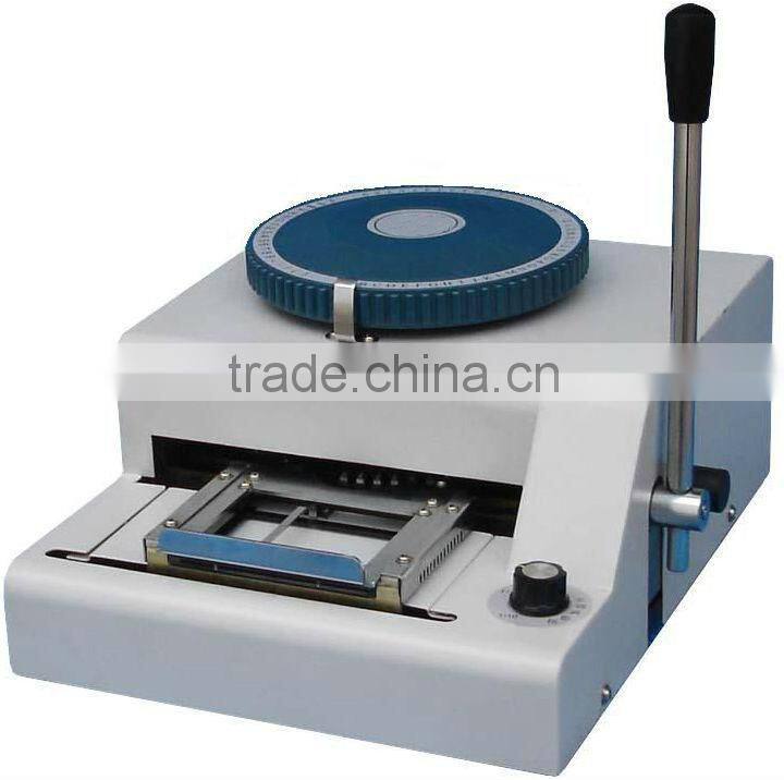 MD-11 PVC card embossing machine and MD-12 Hot foil stamping machine