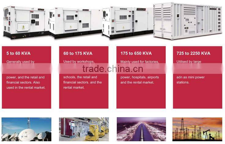 silent generators for sale,60Hz 4 cylinder water cooled generator with CUMMINS NTA855-G1B