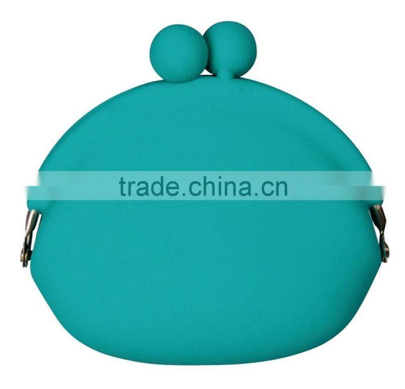Cute fashionable design silicone wallet in coin purse